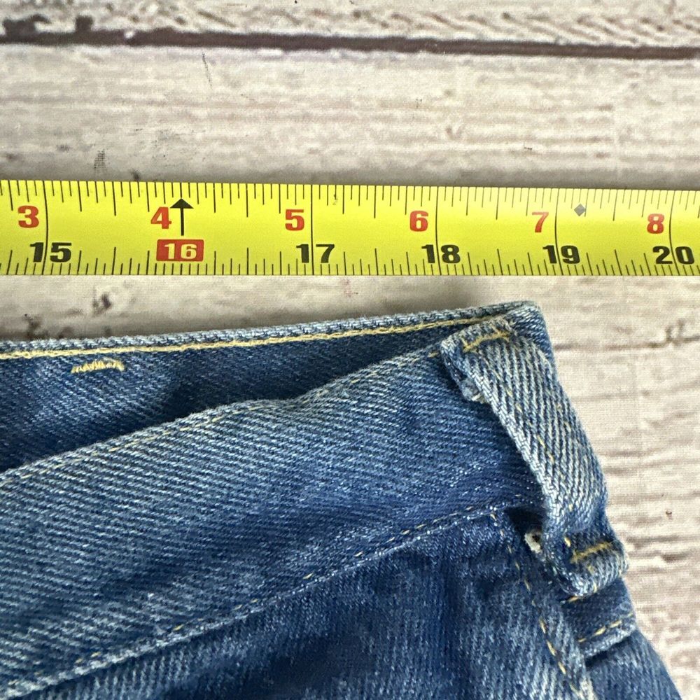 Vintage 70's Wrangler 99001SW Denim Jeans Men's 40x30 Straight Leg USA Made FLAW - Picture 11 of 16